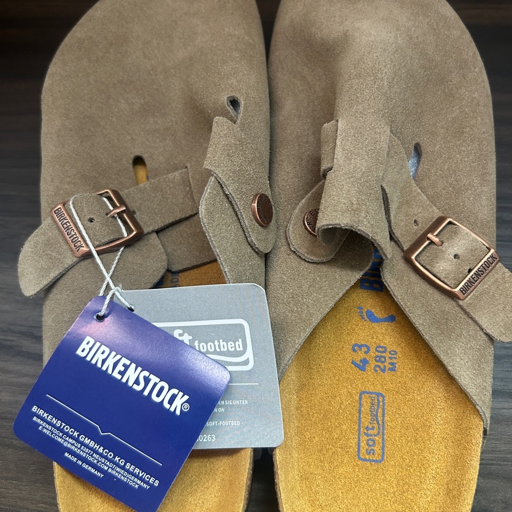Birkenstock Brown Suede Men's Sandals